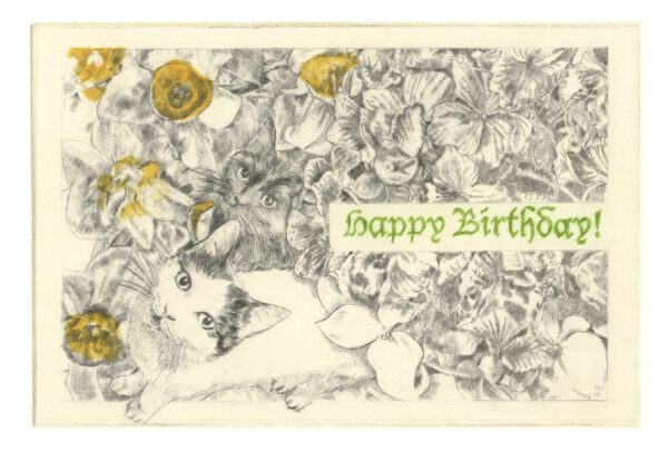 Happy Birthday postcard (front)